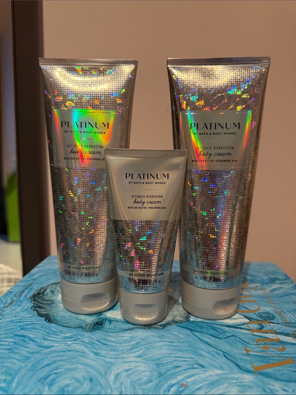Bath & Body Works Platinum Body Cream set